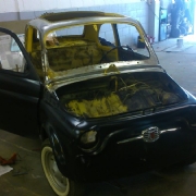Fiat 500R rebuild and colour change